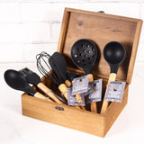Urban Platter Silicone Kitchen Utensil Silicone Slotted Skimmer Strainer Spoon With Wooden Handle [Ideal For Straning Pasta, Easy to Clean, Perfect for Non-stick Utensils, Heat-Resistant]