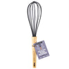 Silicone Wire Whisk, Milk and Cream Beater Blender - Blending, Whisking, Beating, Stirring With Wooden Handle (Easy to Clean, Perfect for Non-stick Utensils, Heat-Resistant)