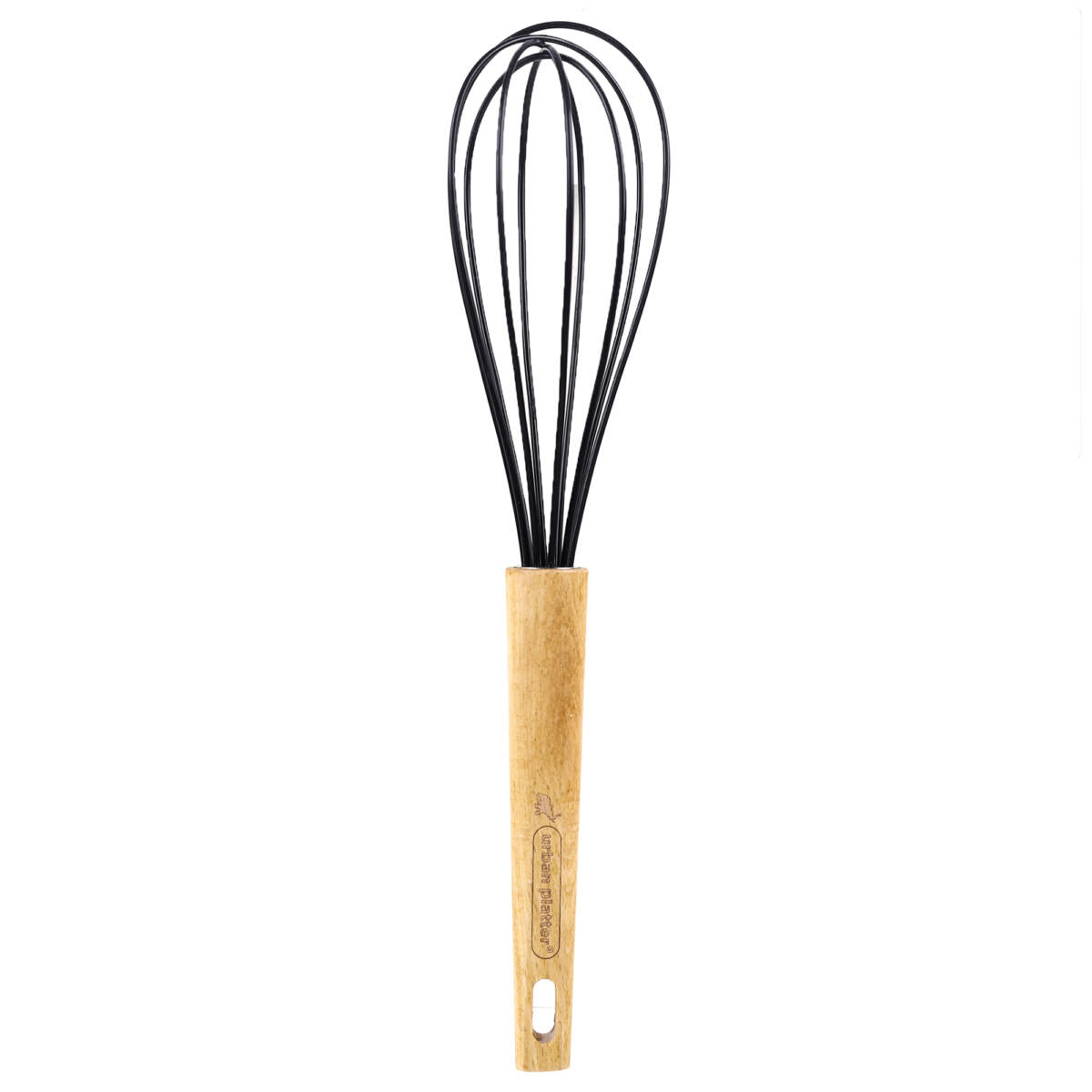 Urban Platter Silicone Wire Whisk, Milk and Cream Beater Blender -  Blending, Whisking, Beating, Stirring With Wooden Handle [Easy to Clean, Perfect for Non-stick Utensils, Heat-Resistant]