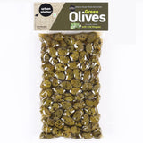 Urban Platter Chalkidiki Variety Green Olives With Wild Oregano, 500g / 17.6oz [Unpitted, Premium Quality, Produced in Greece]