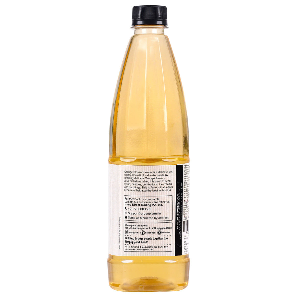 Urban Platter Orange Blossom Water, 700ml [Orange Flower Water] - product image 3
