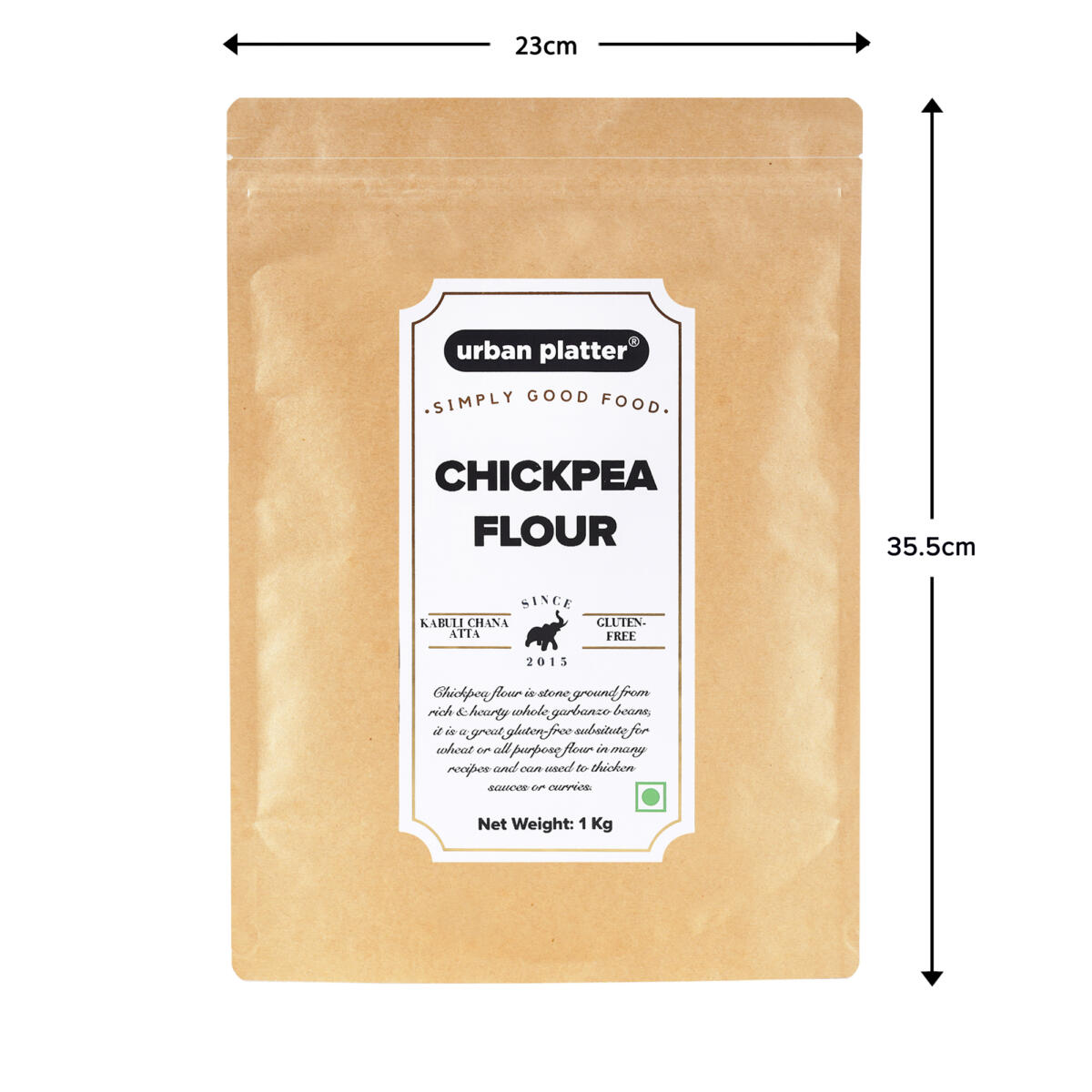 Urban Platter Chickpea (Kabuli Chana) Flour, 1Kg / 35.2oz [Garbanzo Beans Flour]