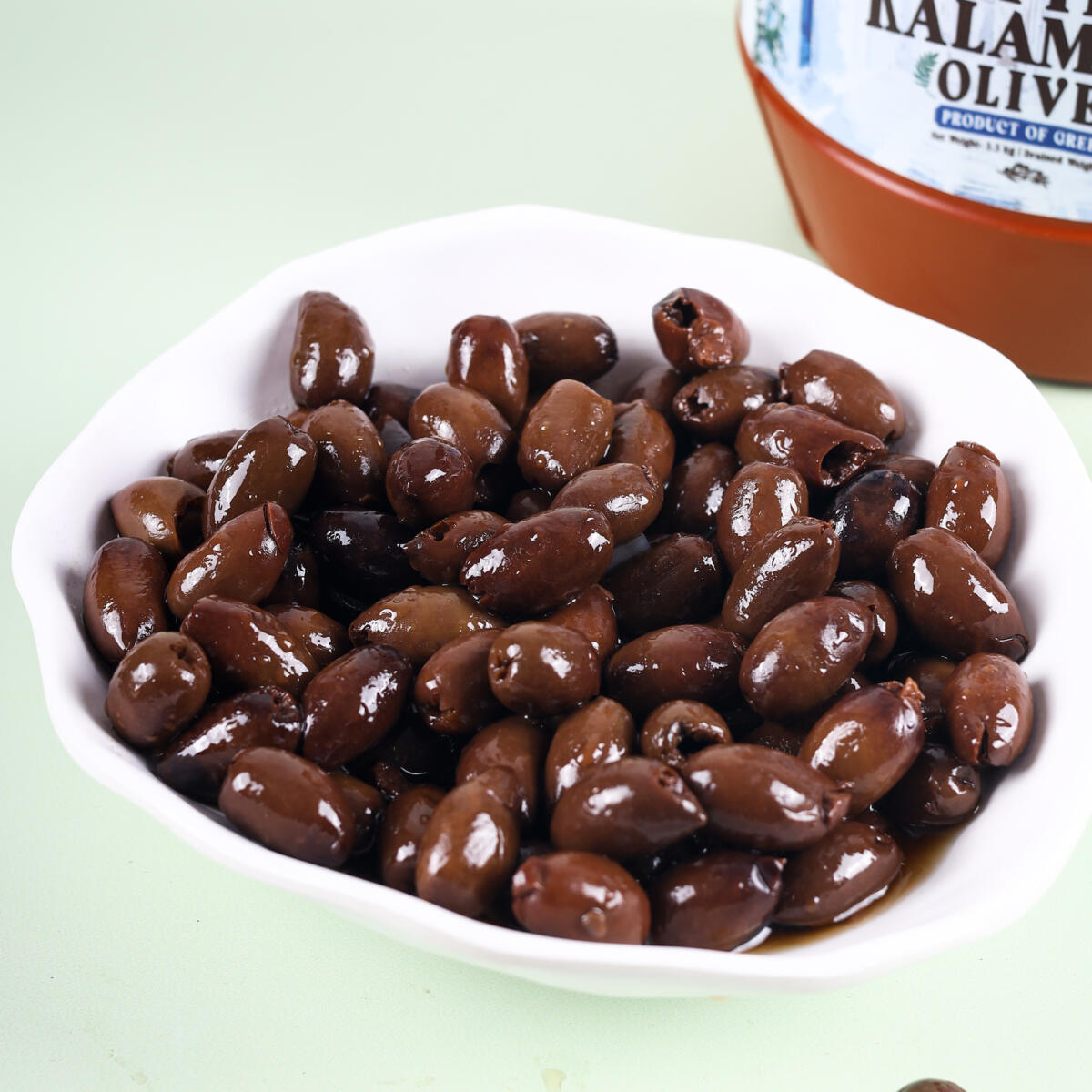 Urban Platter Pitted Kalamata Olives, 3.3kgs (Drained Weight, 2Kgs) [Product of Greece, Wonderful Wholesome Snack]