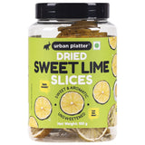 Urban Platter Sweet Lime Slices, 100g ( Unsweetened | Sweet, Zesty & Highly Aromatic | Cook / Bake / Infuse in Teas, Chocolates, Cakes, Cocktails)