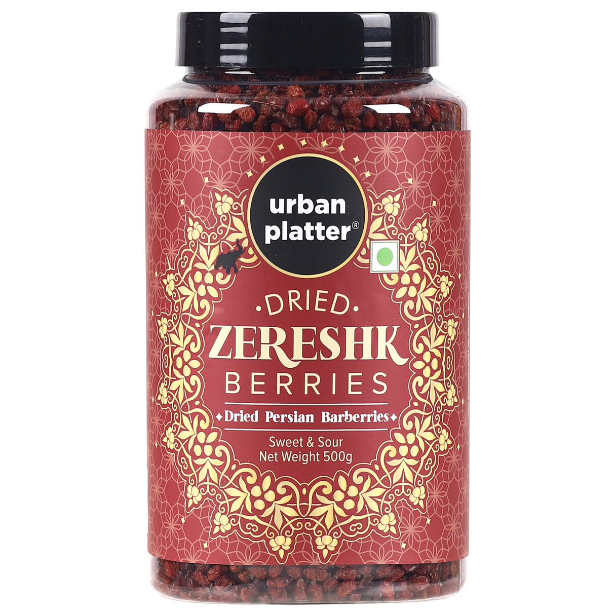 Urban Platter Dried Persian Zereshk Berries, 500g (Tart and Rich Barberries, Perfect for Berry Pulao, Parsi Dishes, Zarishk Polow, Rich in Vitamin C)