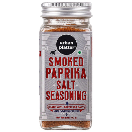 Urban Platter Smoked Paprika Salt Seasoning, (Product of Greece, Made from Greek Sea Salt, Naturally Cold Smoked, Season Vegetables)