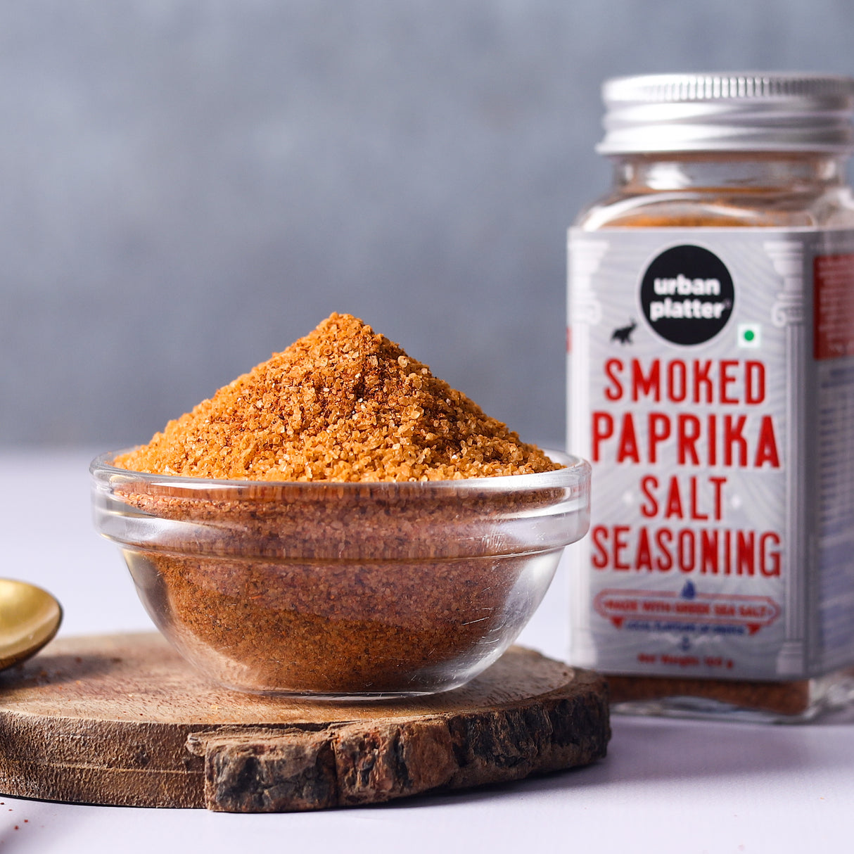 Urban Platter Smoked Paprika Salt Seasoning, (Product of Greece, Made from Greek Sea Salt, Naturally Cold Smoked, Season Vegetables)