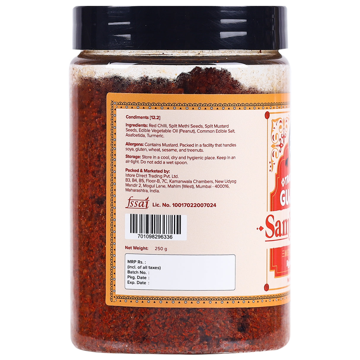 Urban Platter Traditional Gujarati Sambhariya Methia Masala, 250g