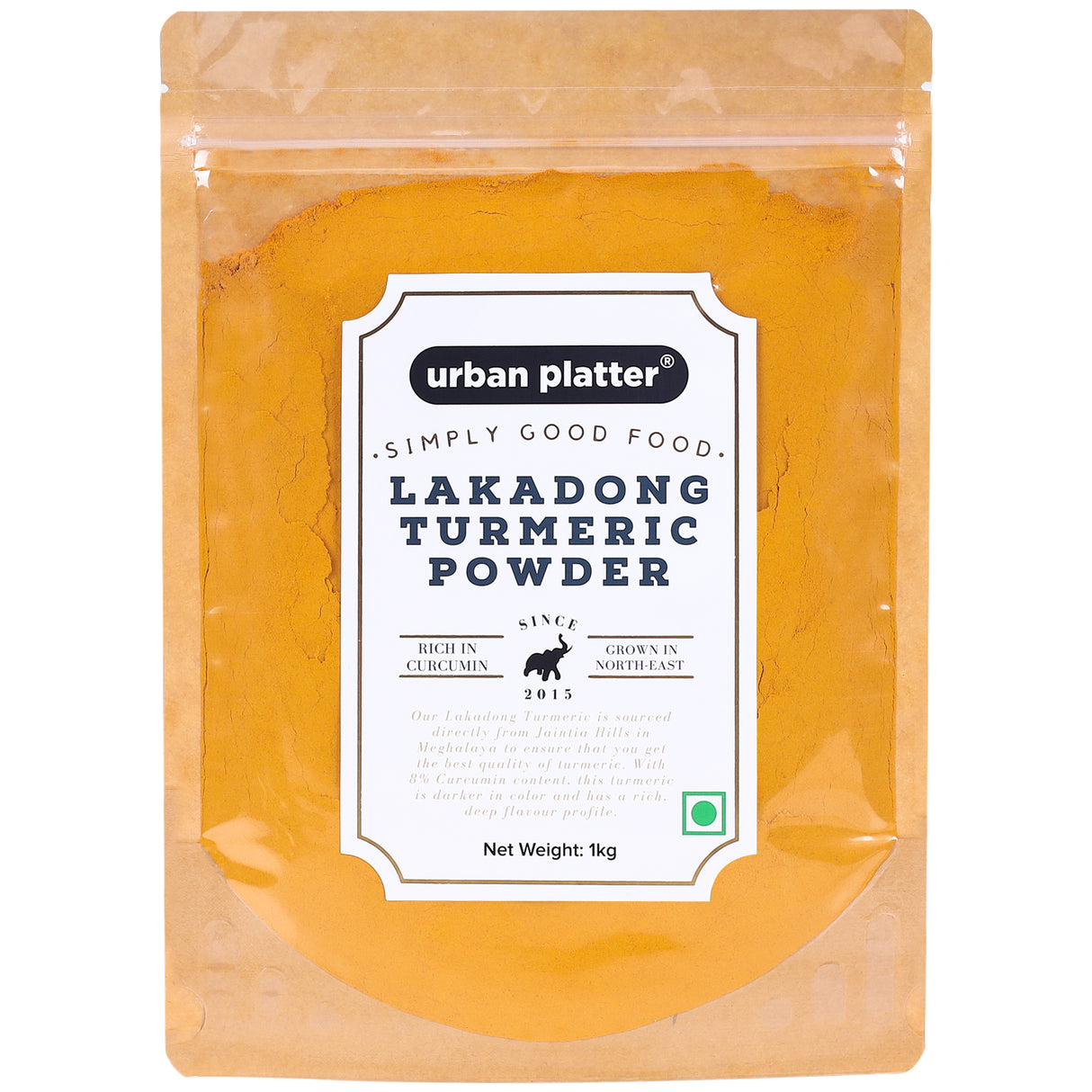 Urban Platter Lakadong Turmeric Powder, 1Kg / 35.27oz [HoReCa, Organically Grown in North-East India, High-Curcumin (5%)]