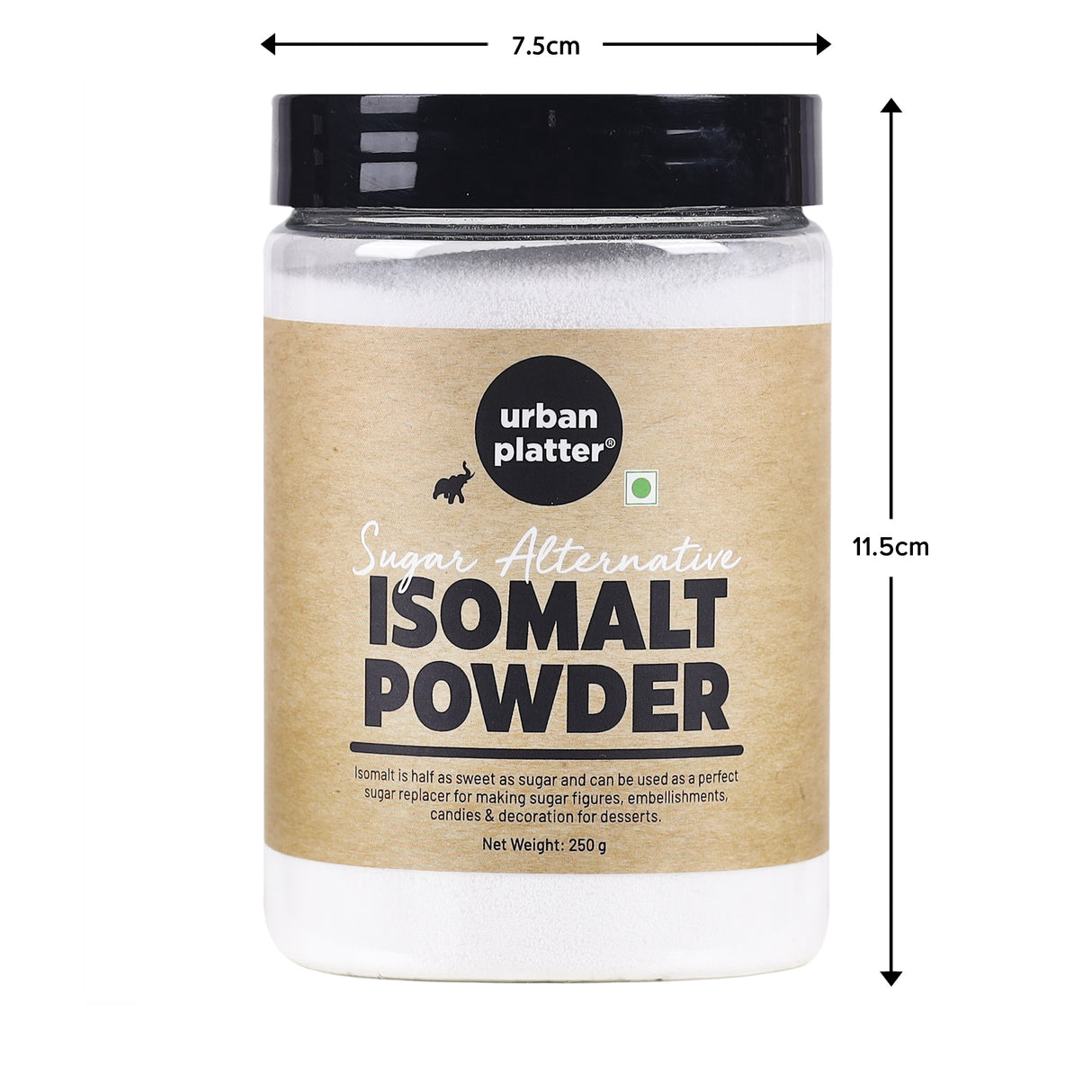 Urban Platter Isomalt Powder, 250g  (Alternative Sweetener, Sugar Replacer, Baking-Friendly Polyol)