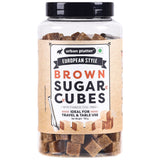 Urban Platter European Style Brown Sugar Cubes, 700g / 25oz [Half Teaspoon Sized Cubes, Rough Cut, Approx 200 Cubes]