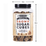 Urban Platter European Style Brown Sugar Cubes, 700g / 25oz [Half Teaspoon Sized Cubes, Rough Cut, Approx 200 Cubes]