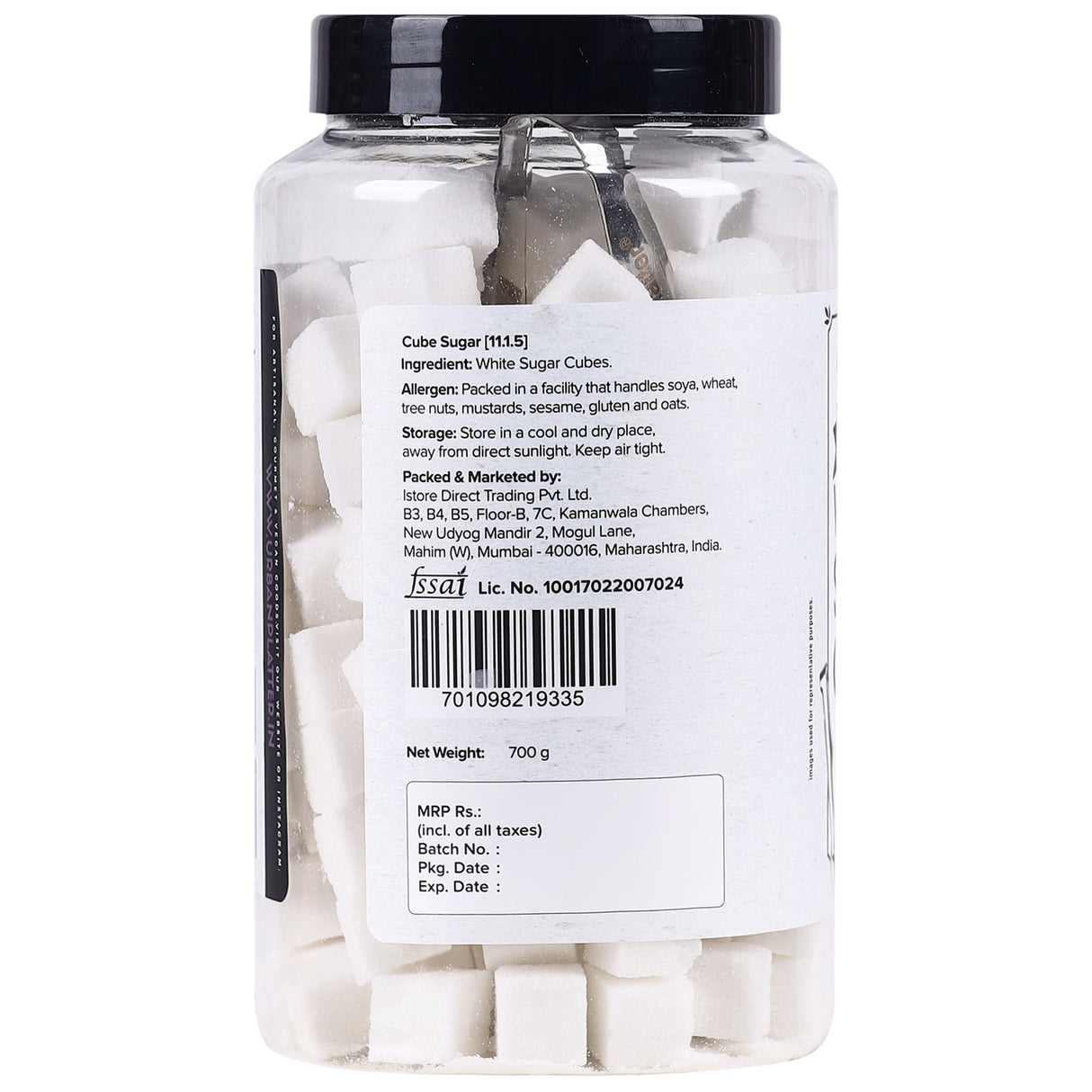 Urban Platter European Style White Sugar Cubes, 700g