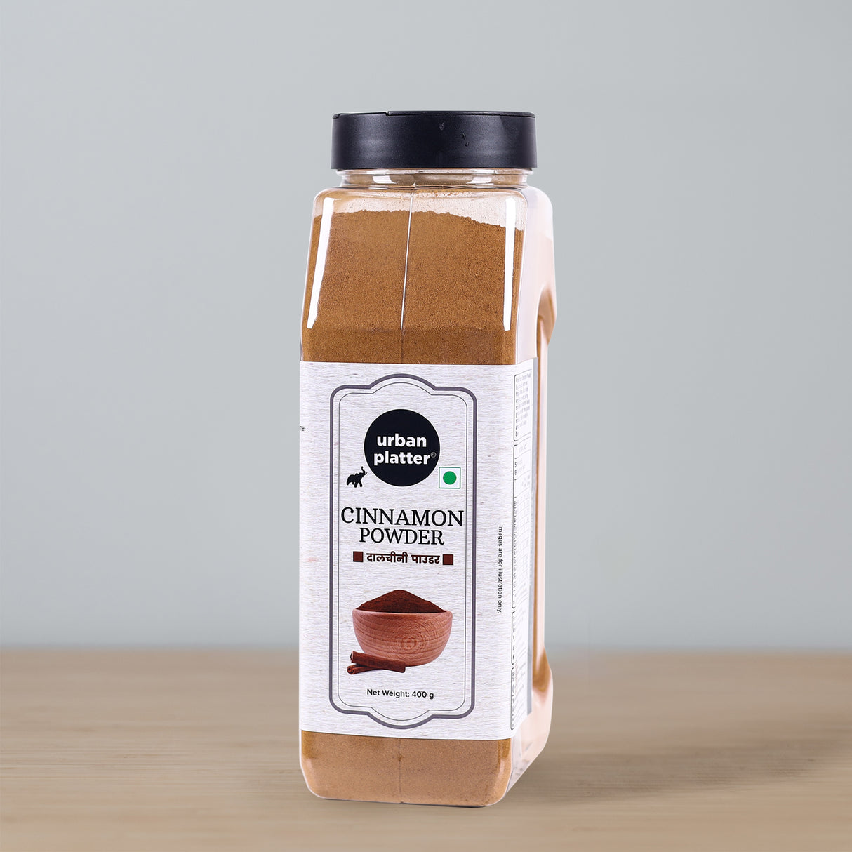 Urban Platter Cinnamon (Dalcheeni) Powder Shaker Jar [All Natural, Premium Quality, Flavourful, Ground Fresh in Small Batches]