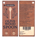 Urban Platter Olive Wood Spoon, 1 Unit (Product of Tunisia, Made from Olive Wood, Durable & Sturdy, Tunisian craftsmanship)