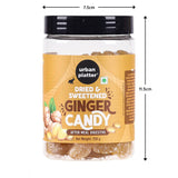 Urban Platter Dried Ginger Candy, 250g (Digestive | Travel-friendly | Helps prevent Nausea)