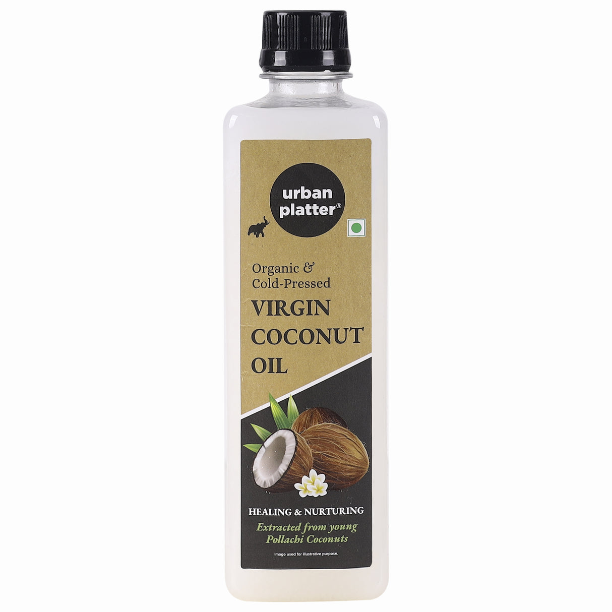 Urban Platter Virgin Coconut Oil, 500ml/17oz [All Natural, Cold-Pressed and Pure]