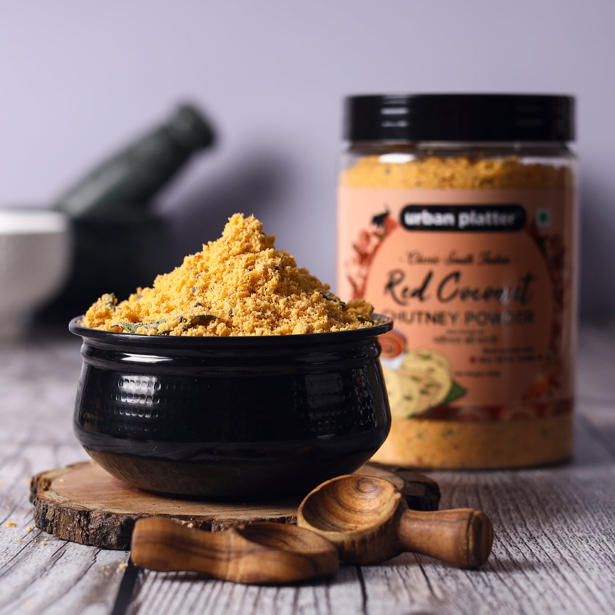 Urban Platter South Indian Style Instant Red Coconut Chutney Powder, 200g / 7oz [Nariyal ki Chutney, Just Add Water]