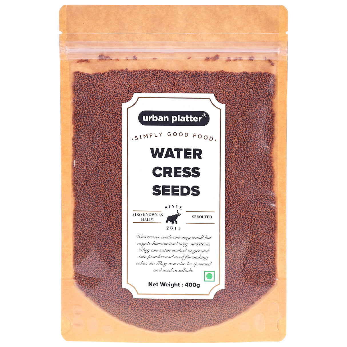 Urban Platter Watercress Seeds (Halim), 400g