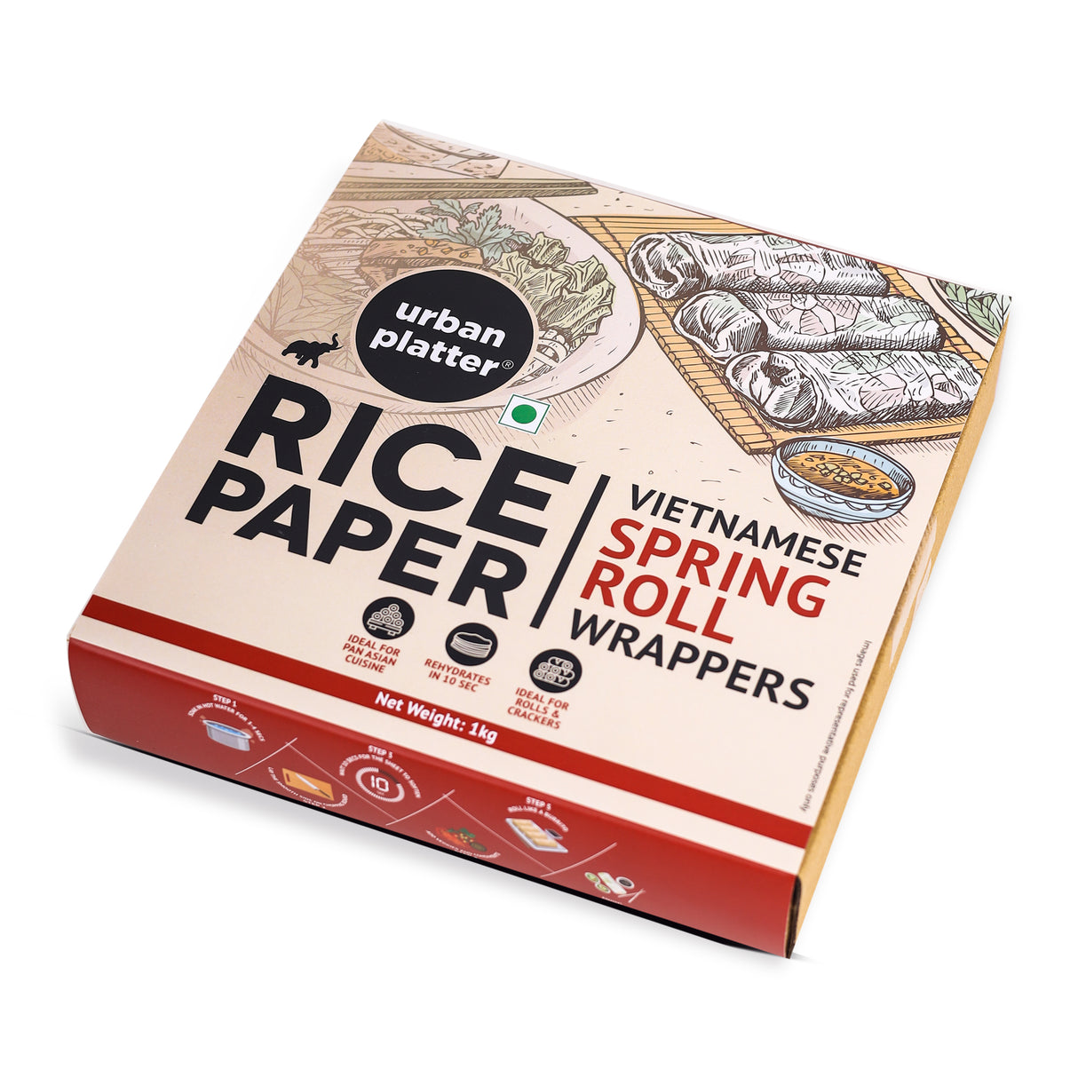 Urban Platter Large Rice Paper Sheets, (Vietnamese Spring Roll Wrappers)