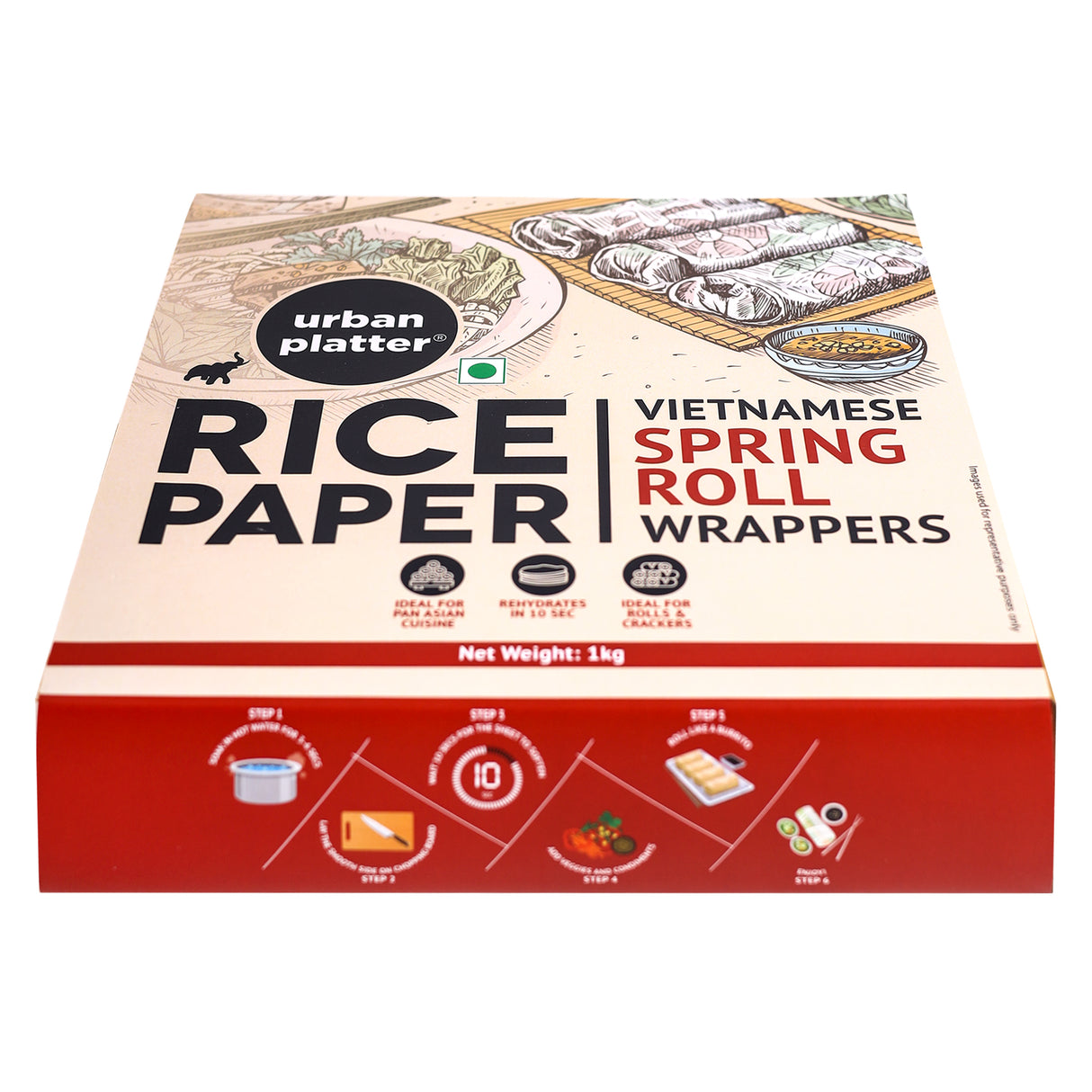 Urban Platter Large Rice Paper Sheets, (Vietnamese Spring Roll Wrappers)