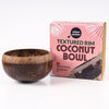 Textured Rim Coconut Bowl, 1 Unit (Made in Vietnam | Light Weight | Jumbo Size | Eco-friendly)