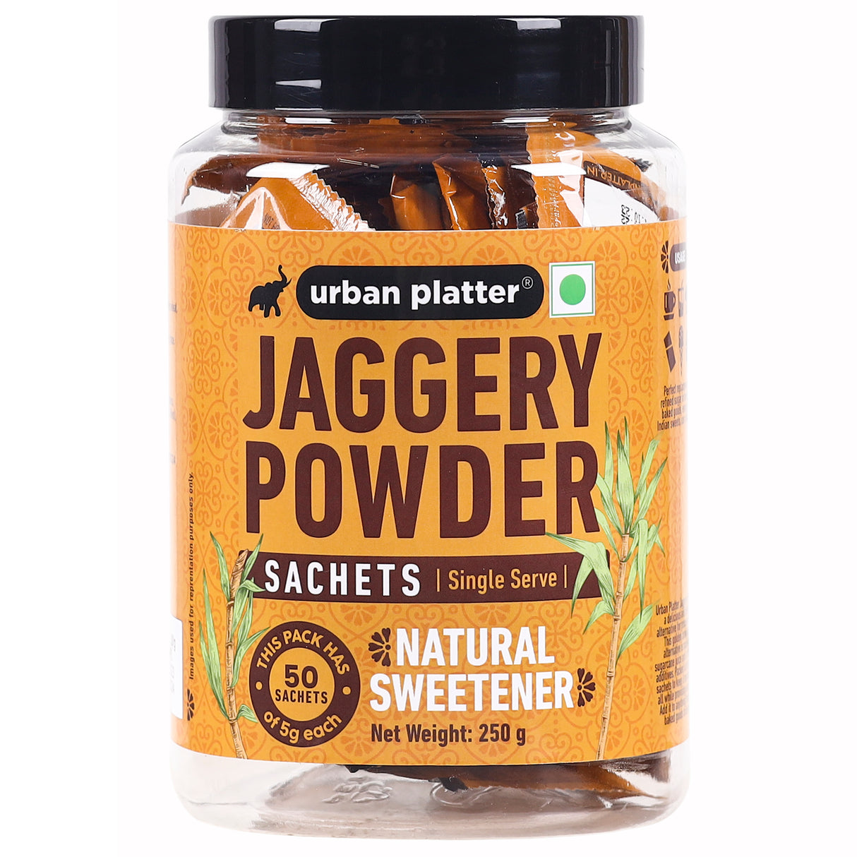 Urban Platter Jaggery Powder Sachets [5 grams Each]