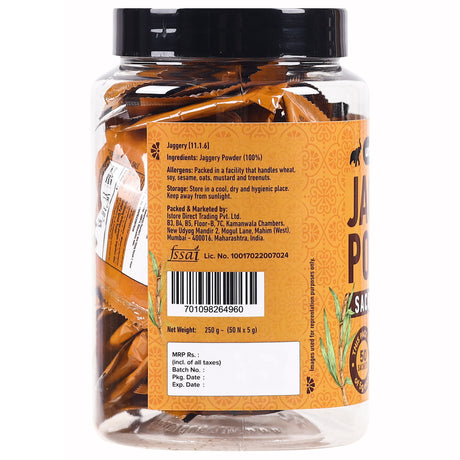 Urban Platter Jaggery Powder Sachets [5 grams Each]