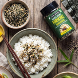 Nori Komi Furikake Seasoning, 100g (Japanese Style, Made with Ao Nori, Sesame Seeds, Pink Salt, Season rice balls, sprinkle on Japanese Appetizers and more)