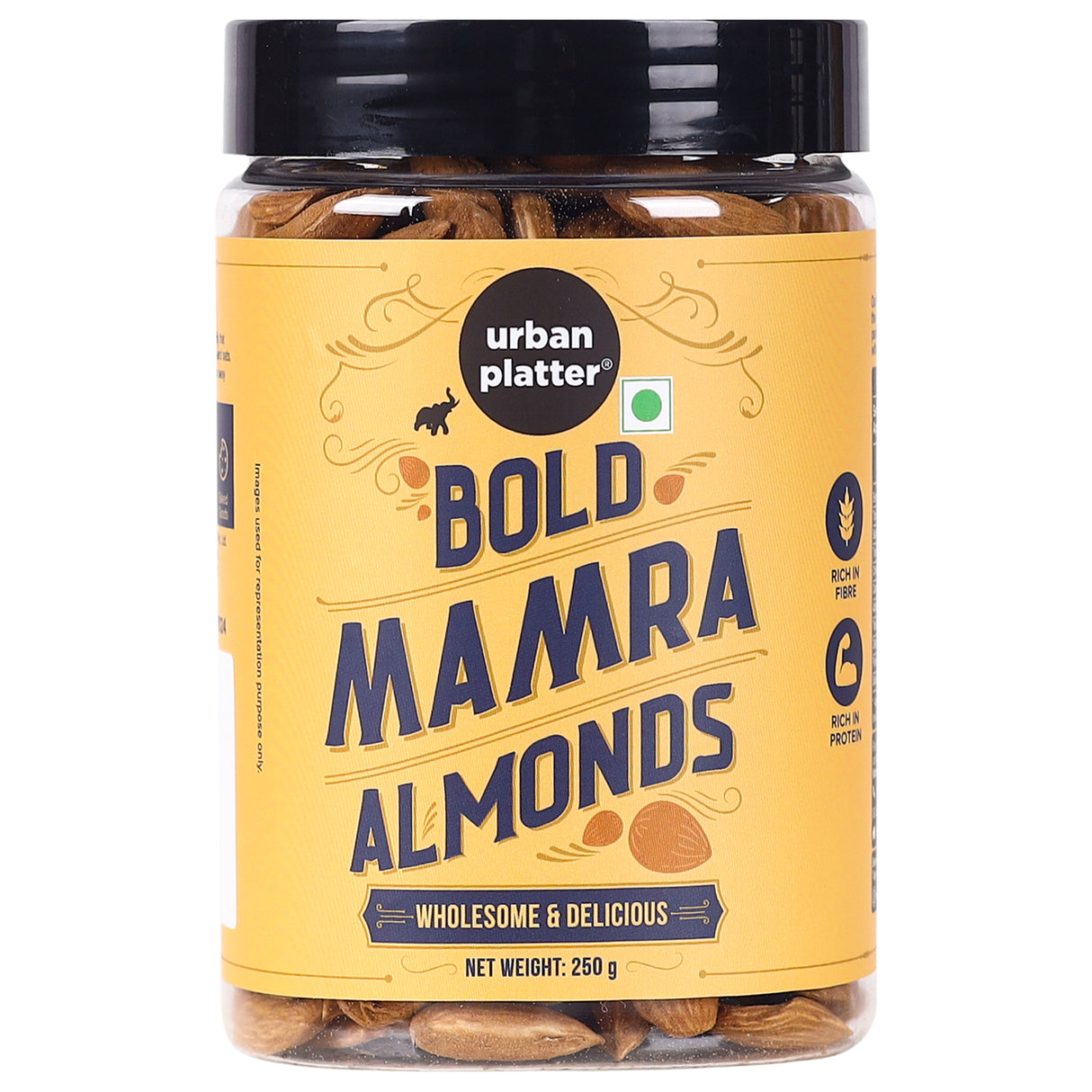 Urban Platter Mamra Almonds, 250g