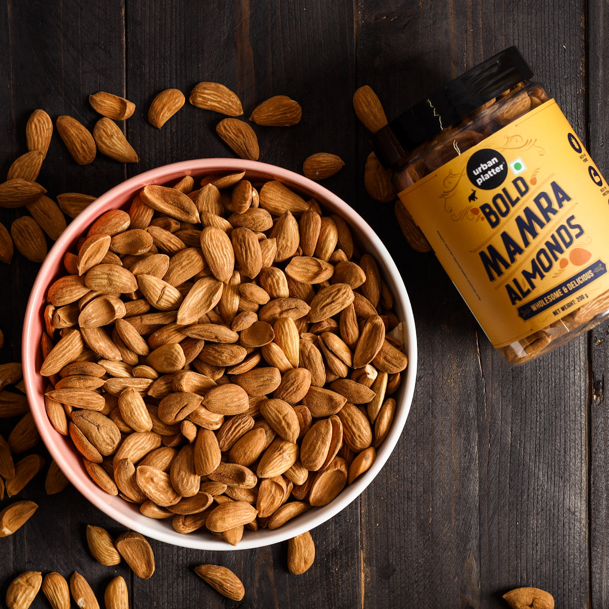 Urban Platter Mamra Almonds, 250g