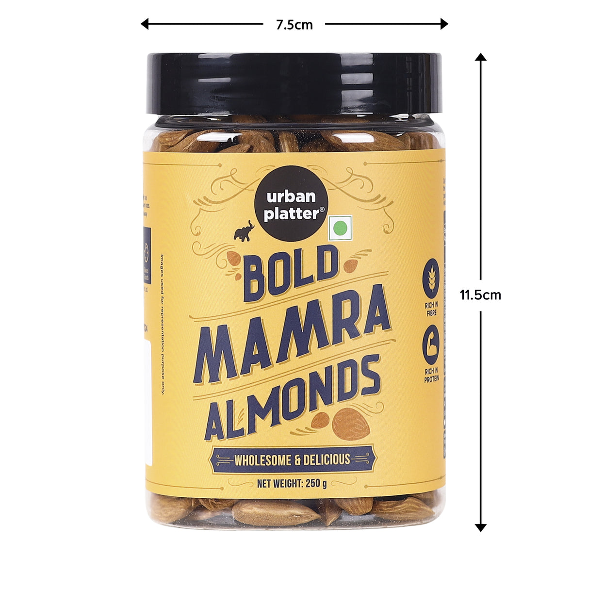 Urban Platter Mamra Almonds, 250g