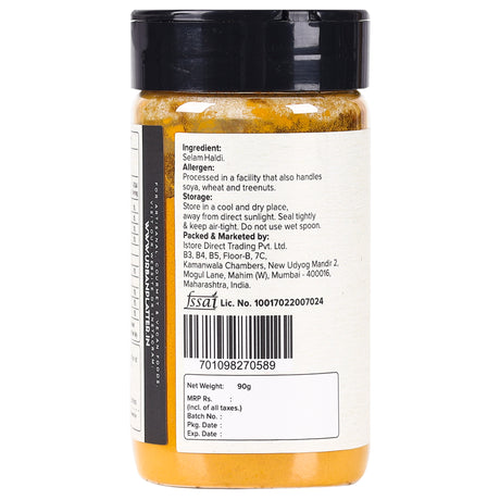 Urban Platter Selam Haldi (Turmeric) Powder Shaker Jar, 90g [Cultivated in Tamilnadu]