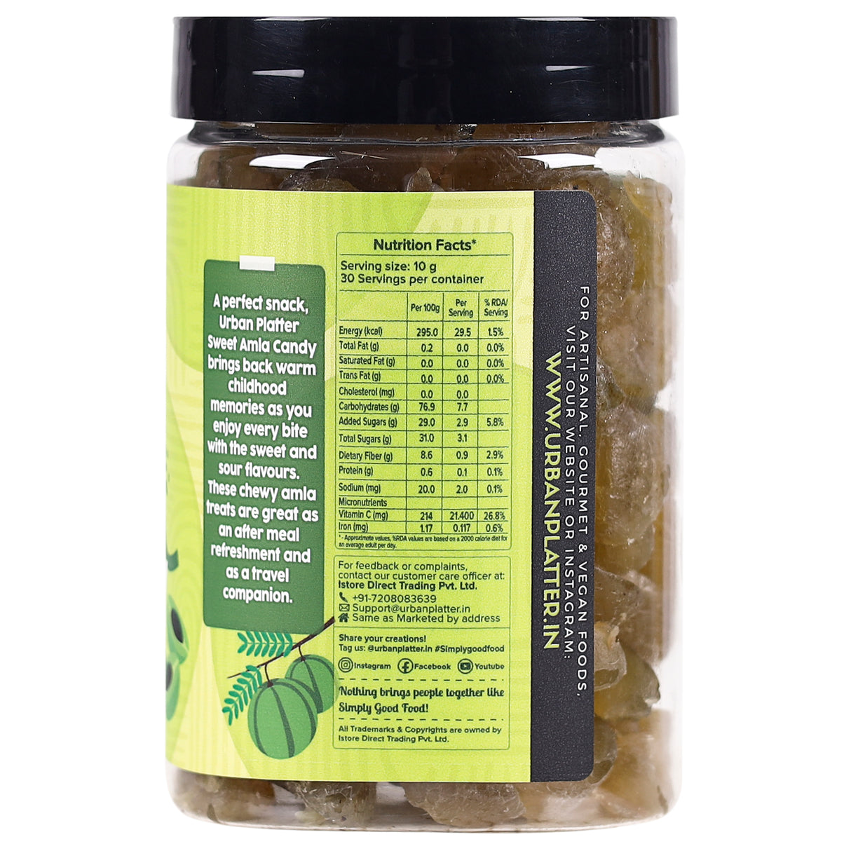 Urban Platter Sweet Amla Candy (Avla), 300g Sweet and Sour | Rich in Vit C | After Meal Digestive