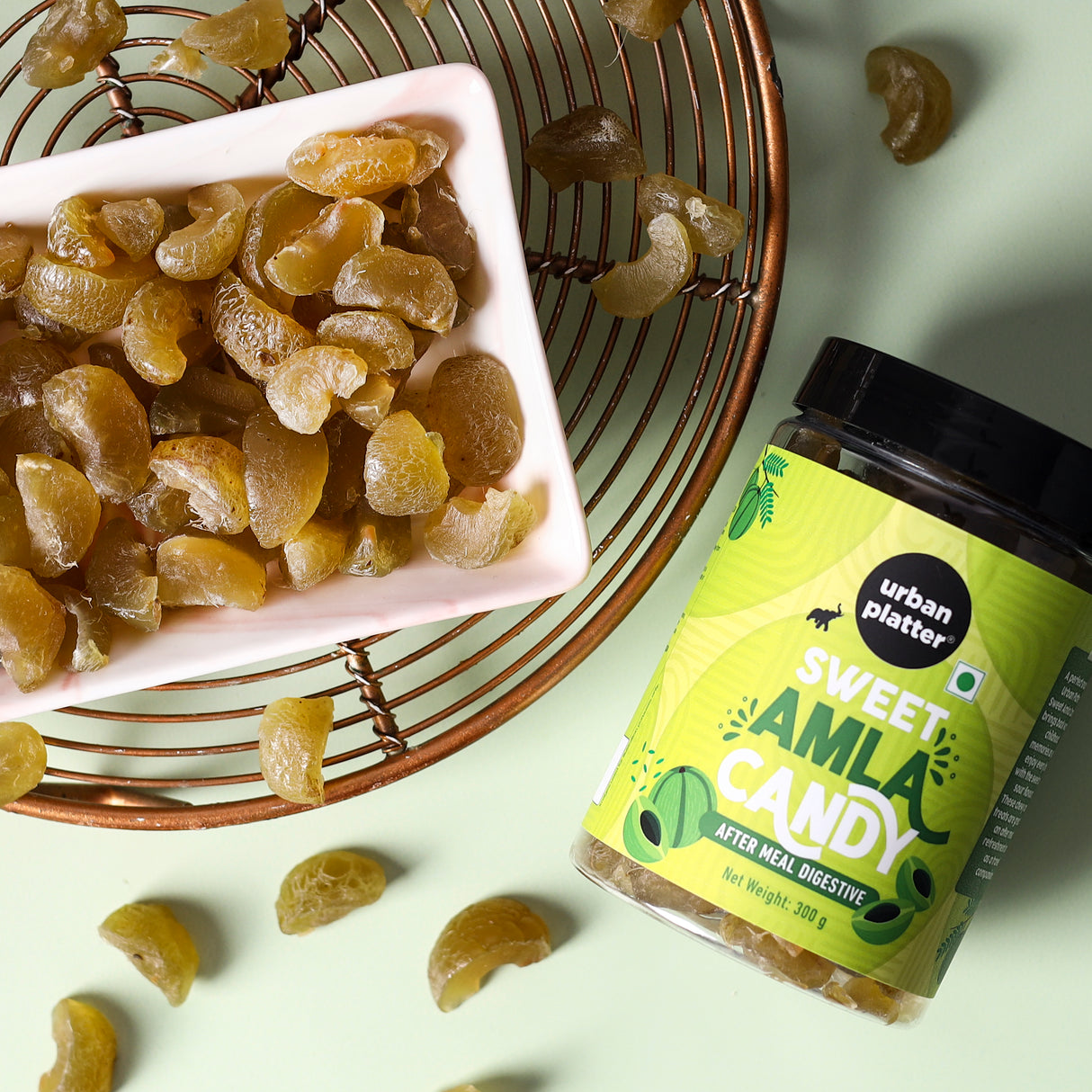 Urban Platter Sweet Amla Candy (Avla), 300g Sweet and Sour | Rich in Vit C | After Meal Digestive