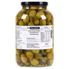 Green Gordal Olives Stuffed with Gherkins in Mustard Sauce, 3.8kgs (Product of Spain | Whole Large Size Olives | Crunchy & Tangy | Drained Weight - 2.2kgs)