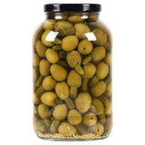 Urban Platter Green Gordal Olives Stuffed with Gherkins in Mustard Sauce, 3.8kgs (Product of Spain | Whole Large Size Olives | Crunchy & Tangy | Drained Weight - 2.2kgs)