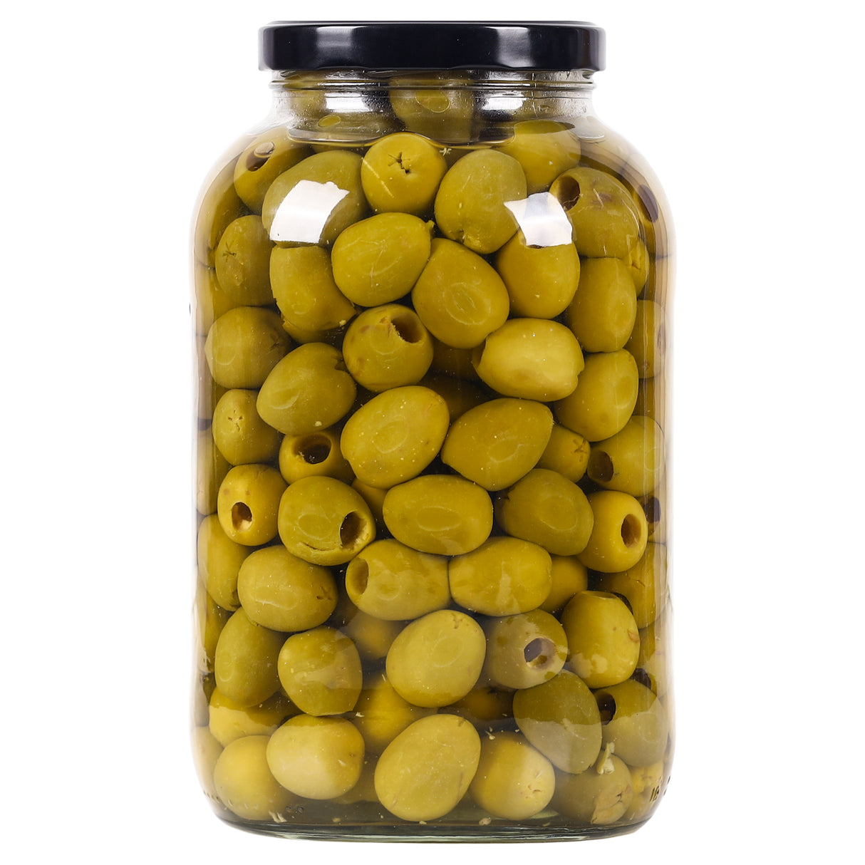 Urban Platter Whole Green Gordal Olives Pitted, 3.8kgs (Product of Spain | Large Size Olive Without Pits | Firm & Juicy | Drained Weight - 2kgs)