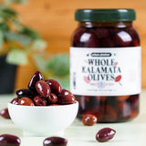 Urban Platter Greek Whole Kalamata Olives, 1Kg [Drained Weight 500g | Kalamon Region of Greece | Perfect for Salads | Hummus | Mediterranean Dishes]