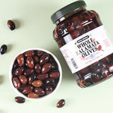 Urban Platter Greek Whole Kalamata Olives, 1.6 Kgs [Drained Weight 1Kg | Kalamon Region of Greece | Perfect for Salads | Hummus | Mediterranean Dishes]