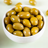 Urban Platter Greek Whole Green Olives, 1.6Kgs [Drained Weight 1kg | Kalamon Region of Greece | Perfect for Salads | Hummus | Mediterranean Dishes]