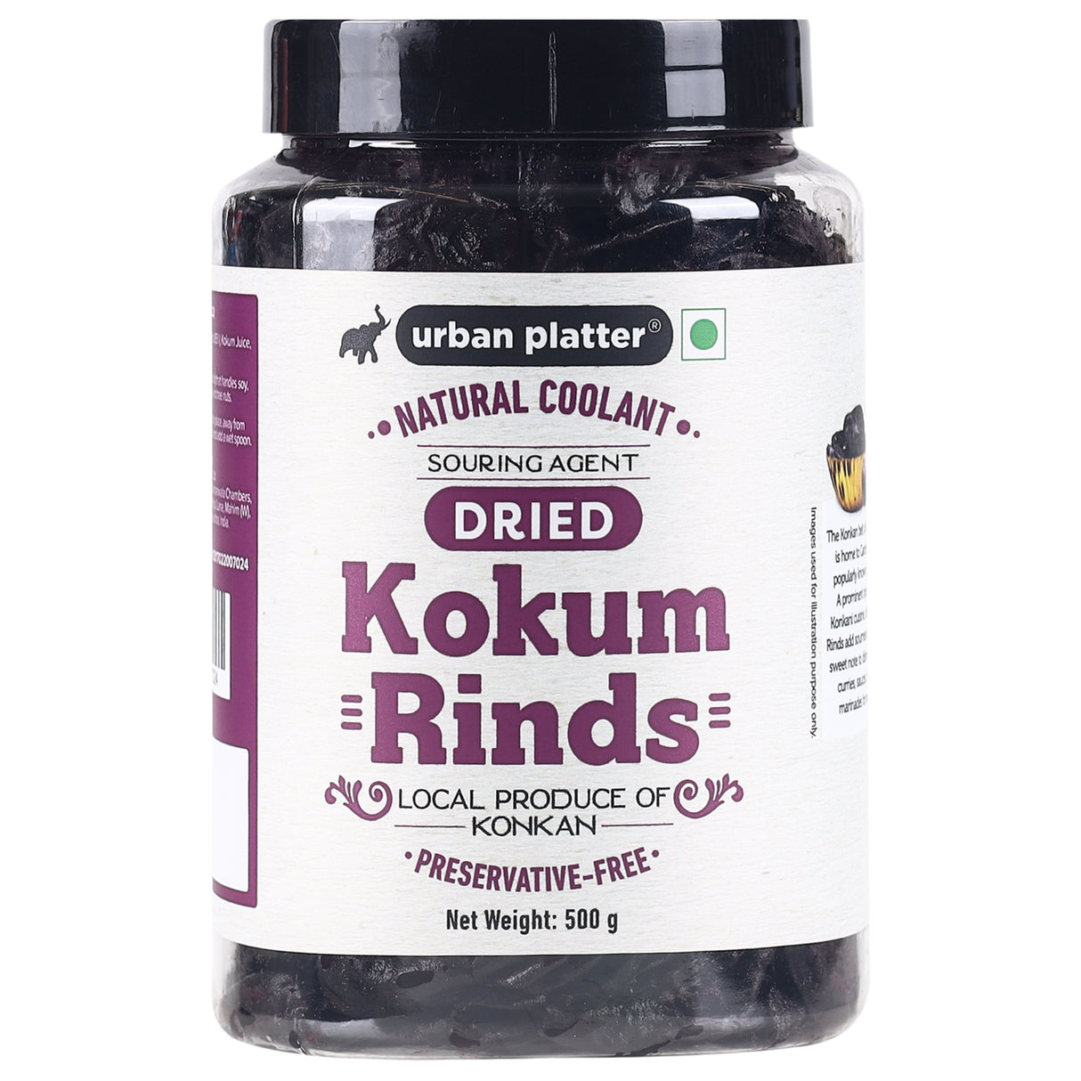 Urban Platter Dried Kokum Rinds (Garcinia Indica), 500g