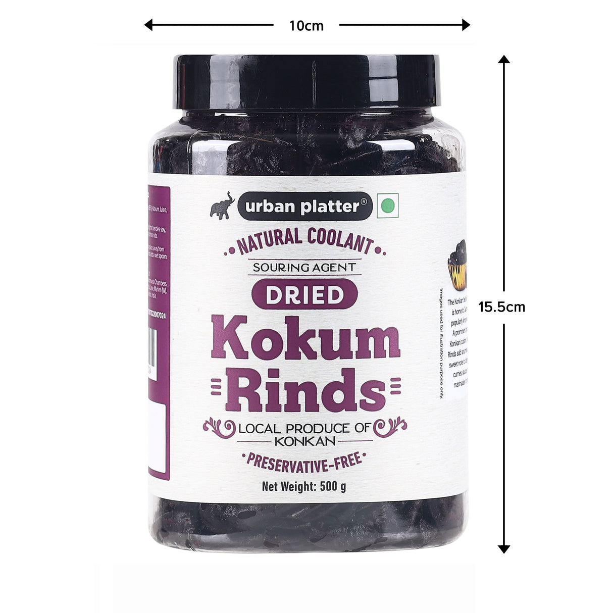 Urban Platter Dried Kokum Rinds (Amsul), 500g (Local Produce of Konkan, Natural Coolant & Souring Agent, Aids Digestion)
