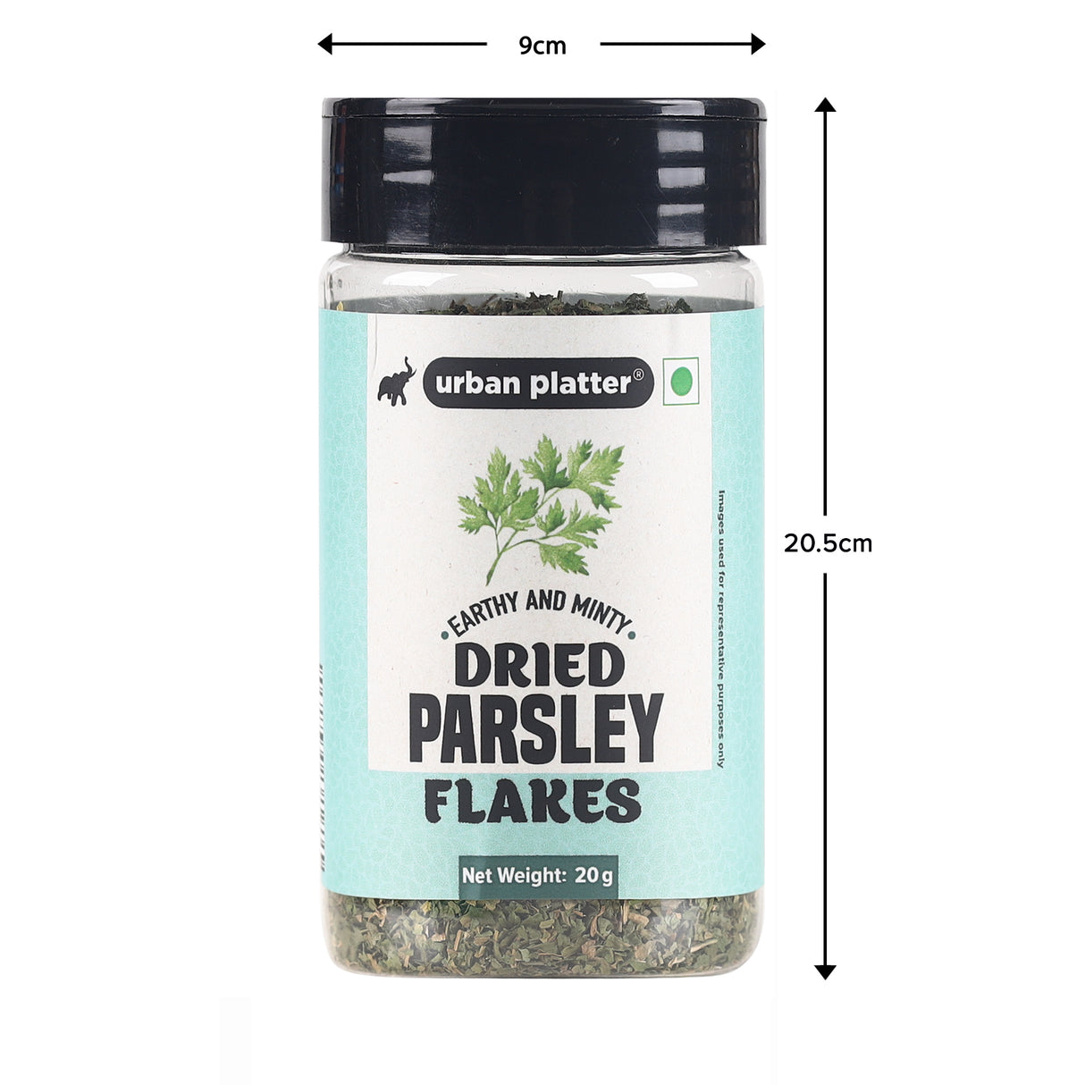 Urban Platter Whole Sun Dried Parsley Flakes Herb, 20g