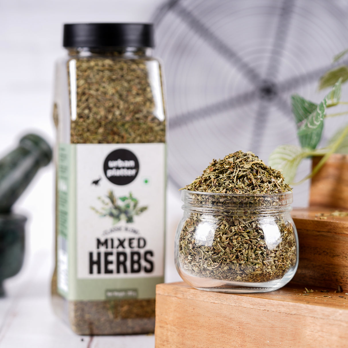 Urban Platter Mixed Herbs Shaker Jar, 200g / 7oz [All Natural, Premium Quality, Seasoning Mix of Oregano, Rosemary, Basil, Thyme]