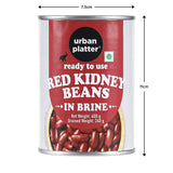 Urban Platter Red Kidney Beans in Brine, 400g (Rajma | Canned | Drained Weight 240g)