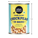 Urban Platter Ready To Use Chickpeas in Brine, 400g (Canned, Drained Weight 240g)