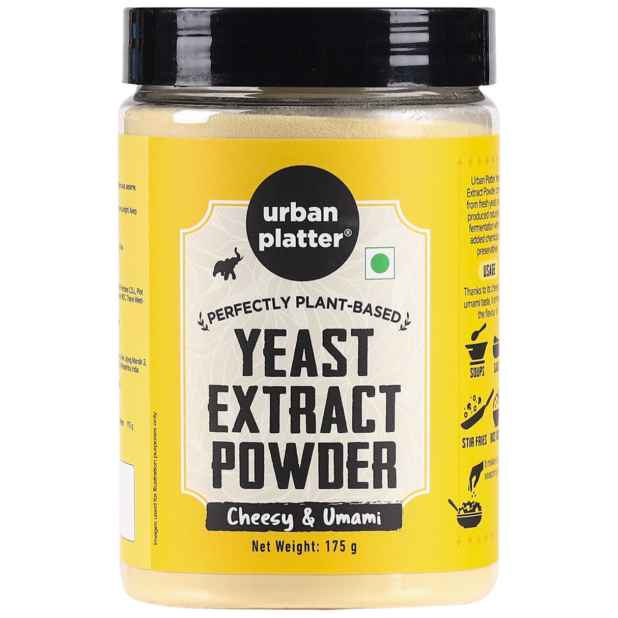Urban Platter Nutritional Yeast Extract Powder, 175g (Unfortified | Deactivated Yeast Powder | For Consumption as Food)