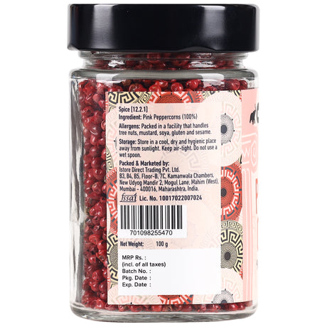Urban Platter Whole Pink Peppercorns, 100g (Mild & Aromatic Pepper | Subtle Fruity Notes | Ideal for Salads & Finishing Dishes)