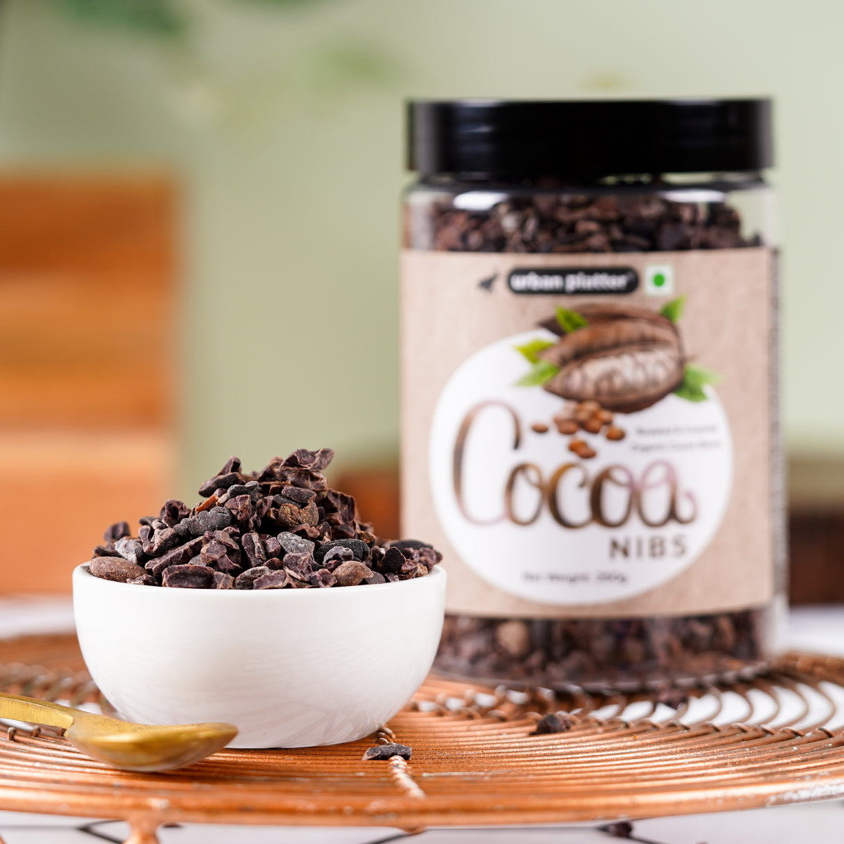 Urban Platter Cacao Nibs, 250g (Roasted & Cracked | Unsweetened | 100% Cacao Bean Bits | Aromatic & Crunchy | Antioxidant-Rich Superfood | Product of South India)